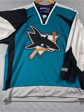 Vintage CCM San Jose Sharks NHL Hockey Jersey Size XL